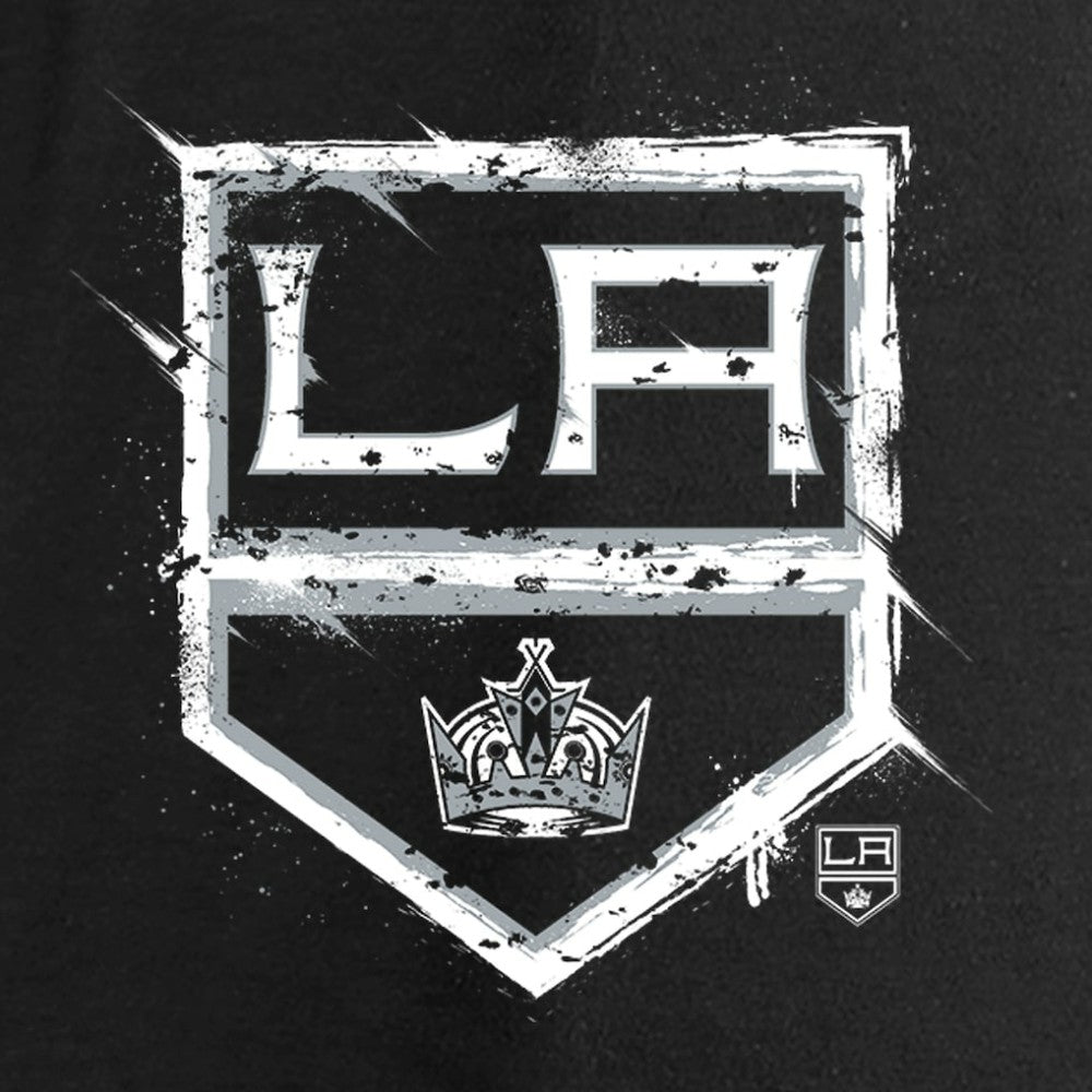 NHL Los Angeles Kings Women's Splatter Logo V-Neck Long Sleeve T-Shirt