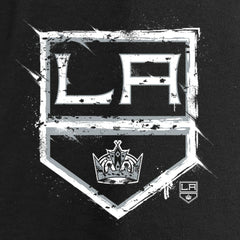 NHL Los Angeles Kings Women's Splatter Logo V-Neck Long Sleeve T-Shirt