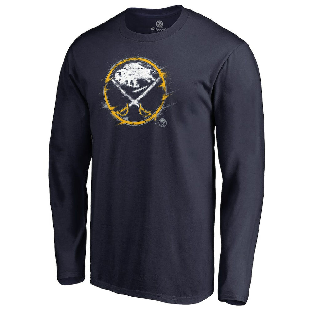 NHL Buffalo Sabres Splatter Logo Long Sleeve T-Shirt