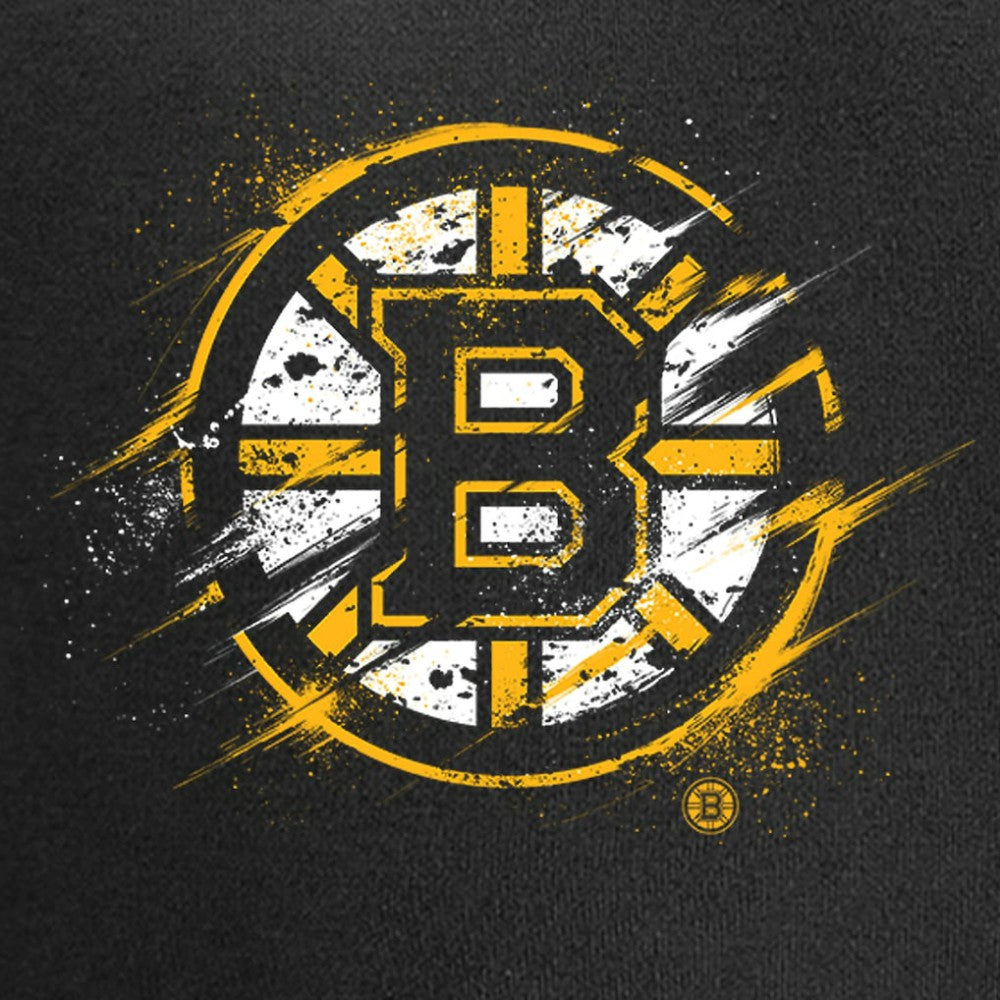 NHL Boston Bruins Splatter Logo Pullover Hoodie