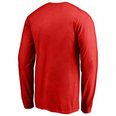 Red St. Louis Cardinals Splatter Logo Long Sleeve T-Shirt