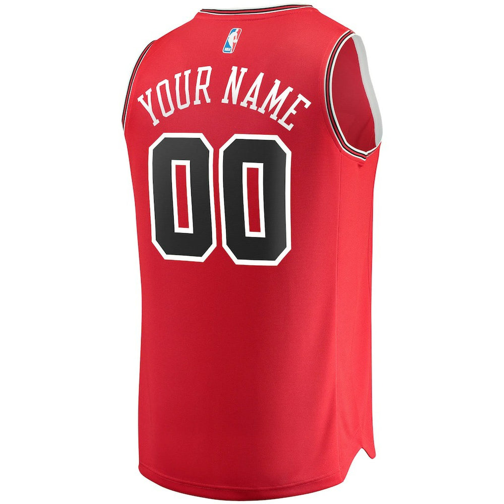 Fanatics Chicago Bulls Fast Break Custom Replica Jersey Red sale