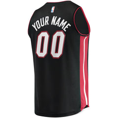 Fanatics Miami Heat Fast Break Custom Replica Jersey Black