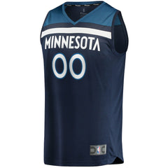 Fanatics Minnesota Timberwolves Fast Break Custom Replica Jersey Navy