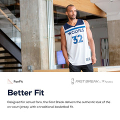 Fanatics Minnesota Timberwolves Fast Break Custom Replica Jersey Navy