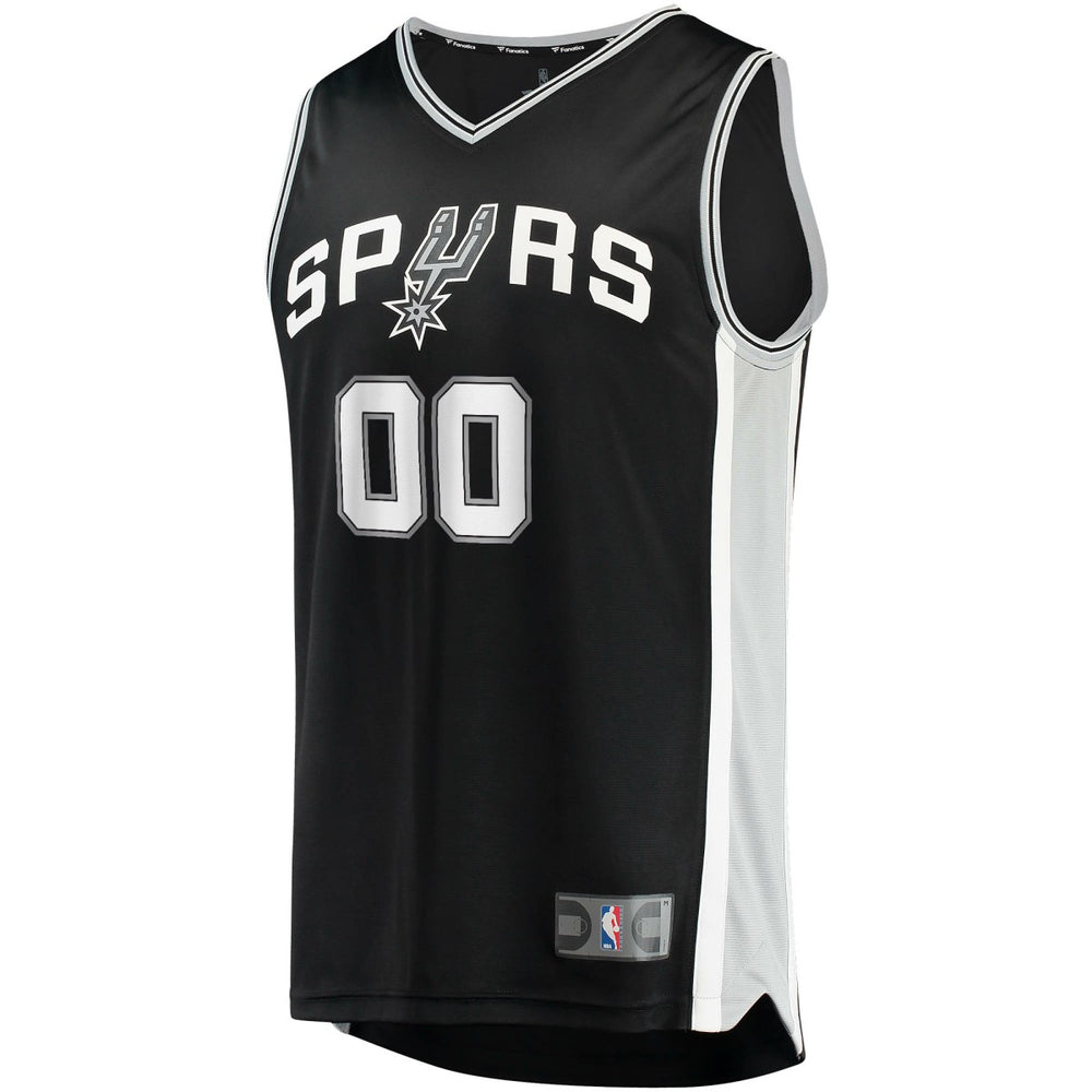 Fanatics San Antonio Spurs Fast Break Custom Replica Jersey Black