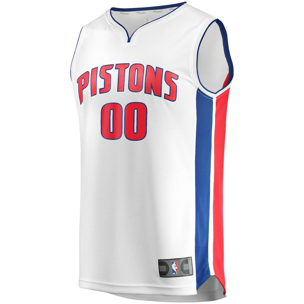 Fanatics Detroit Pistons Fast Break Custom Replica Jersey White sale