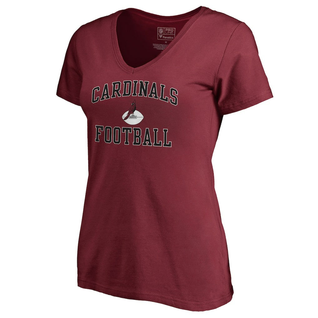 Women's Vintage Collection Victory Arch V-Neck T-Shirt - Arizona Cardinals T-shirts