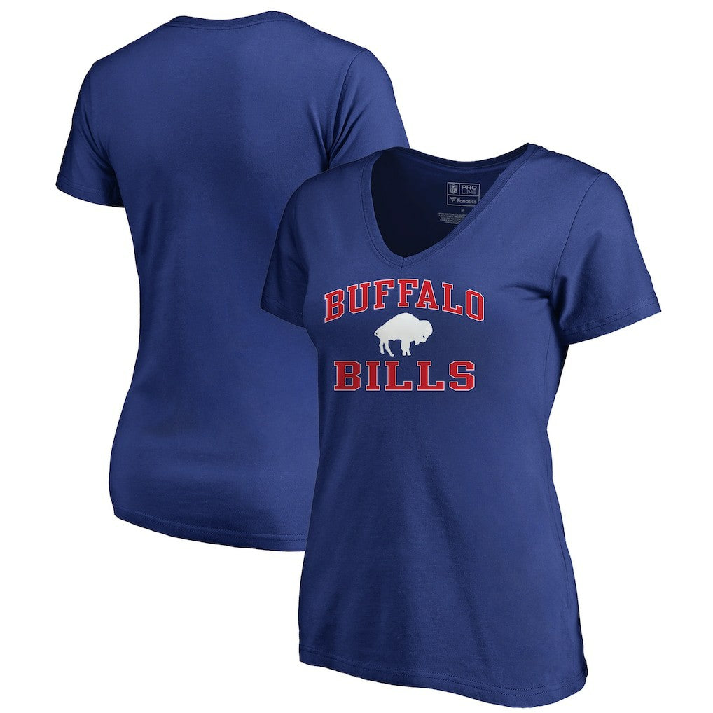 Women's Vintage Collection Victory Arch V-Neck T-Shirt - Buffalo Bills T-shirts