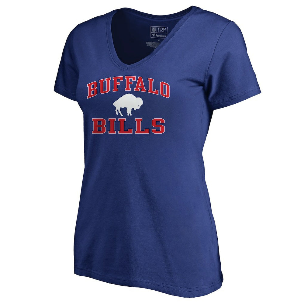 Women's Vintage Collection Victory Arch V-Neck T-Shirt - Buffalo Bills T-shirts