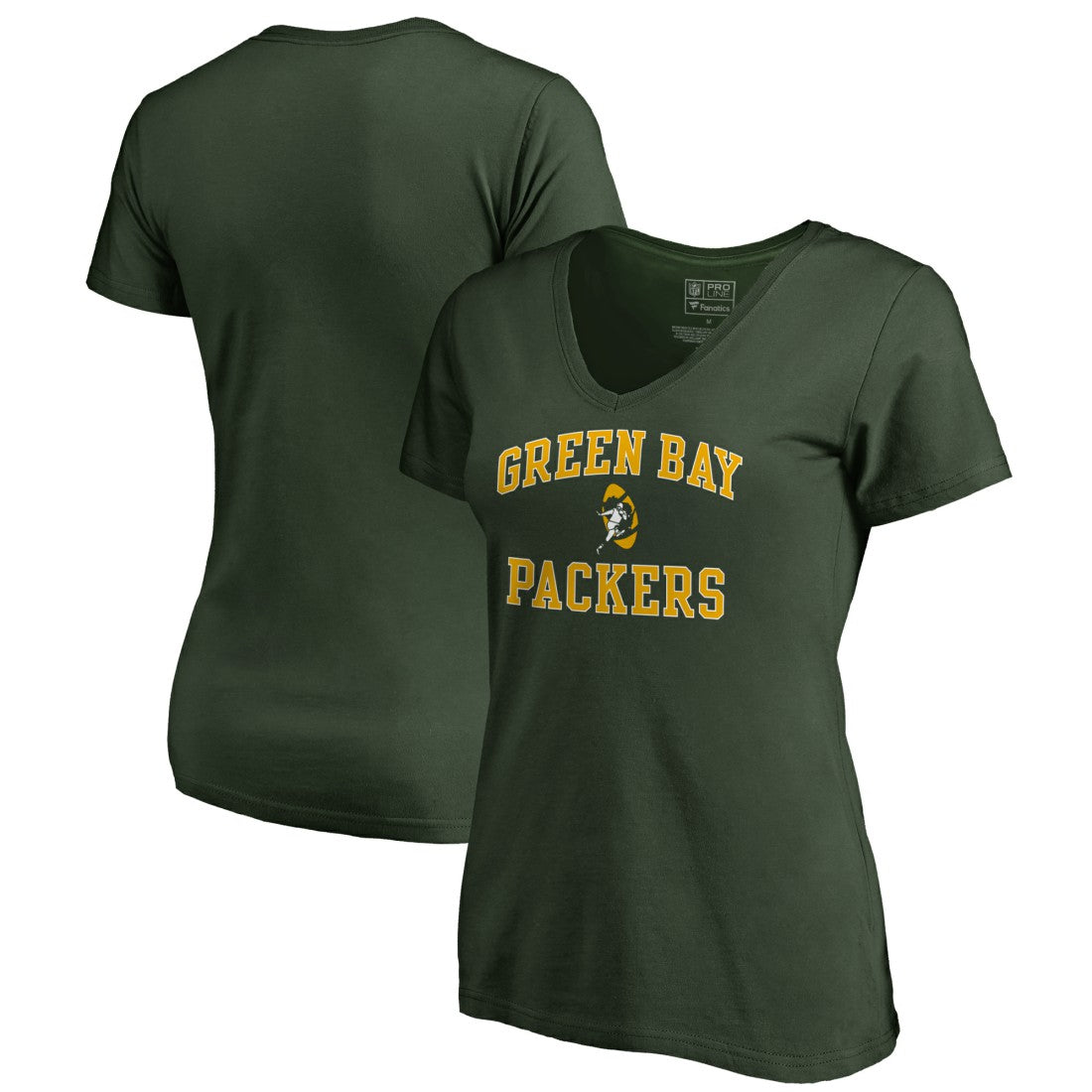 Women's Vintage Collection Victory Arch V-Neck T-Shirt - Green Bay Packers T-shirts