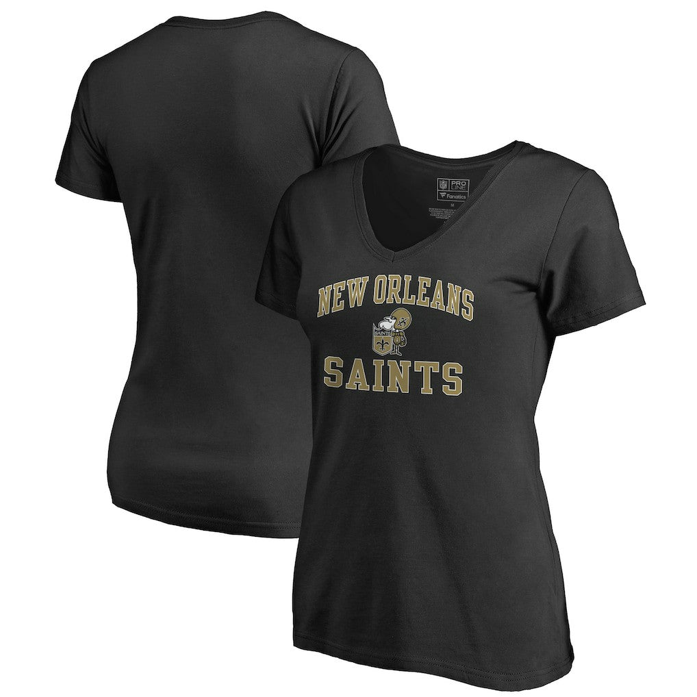 Women's Vintage Collection Victory Arch V-Neck T-Shirt - New Orleans Saints T-shirts