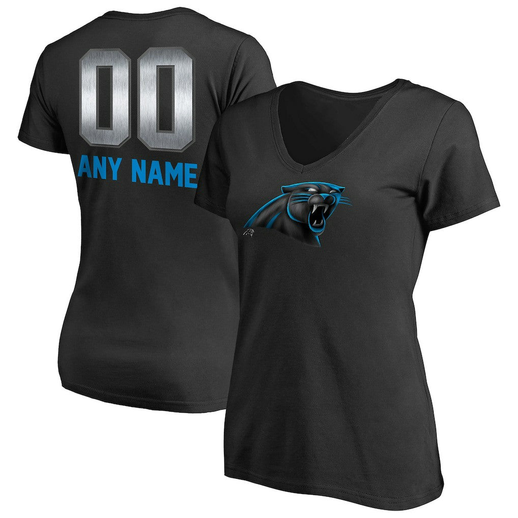 Women's Personalized Midnight Mascot T-Shirt - Carolina Panthers T-shirts