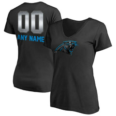 Women's Personalized Midnight Mascot T-Shirt - Carolina Panthers T-shirts