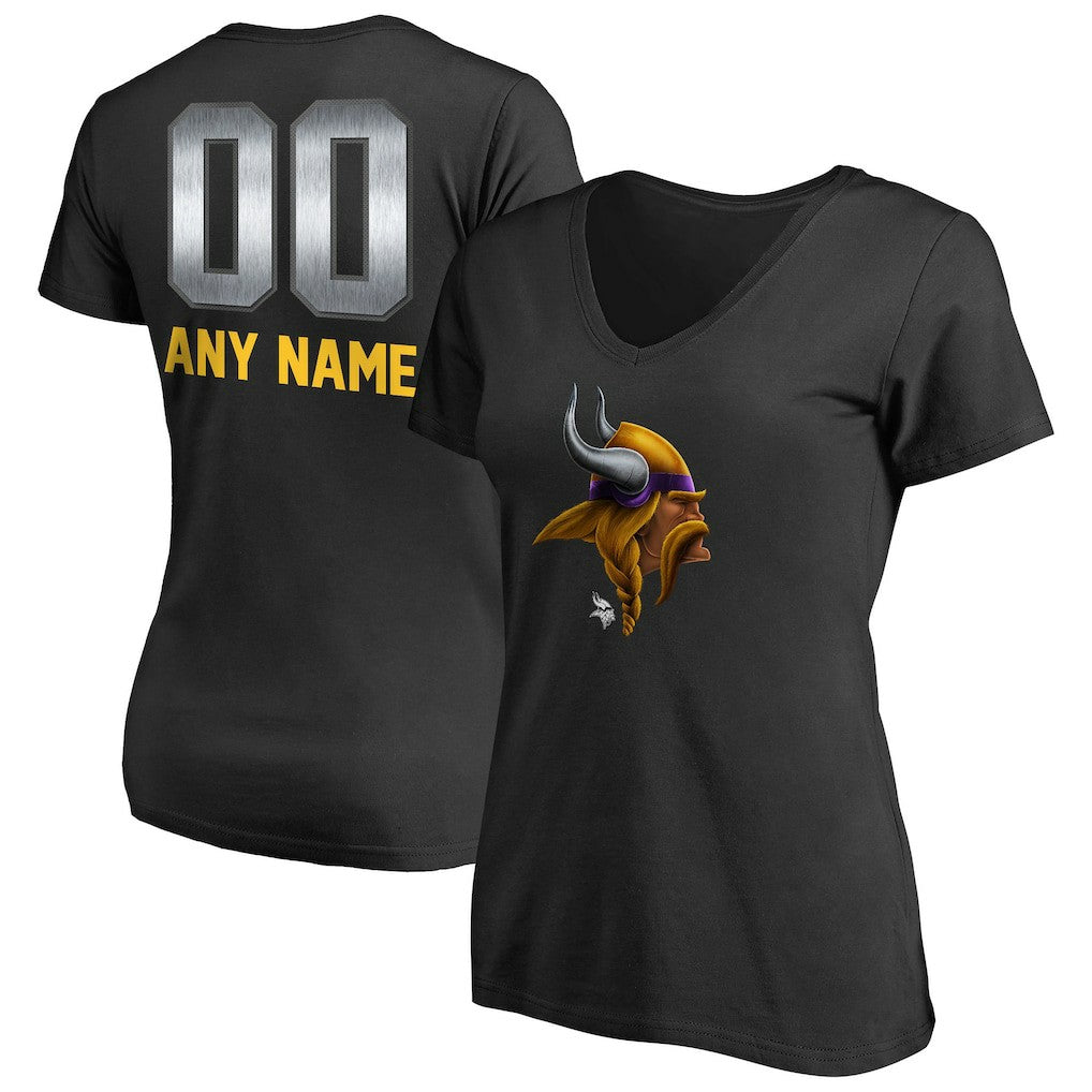 Women's Personalized Midnight Mascot T-Shirt - Minnesota Vikings T-shirts