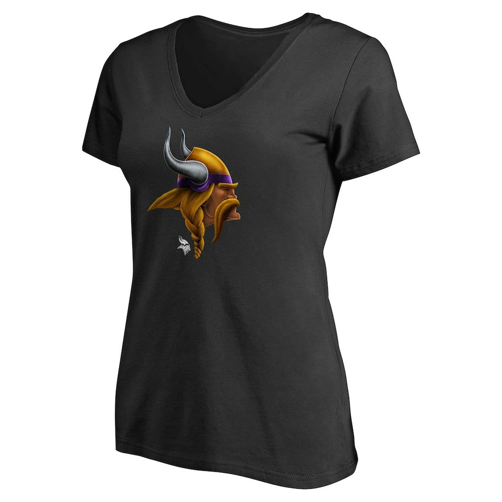 Women's Personalized Midnight Mascot T-Shirt - Minnesota Vikings T-shirts