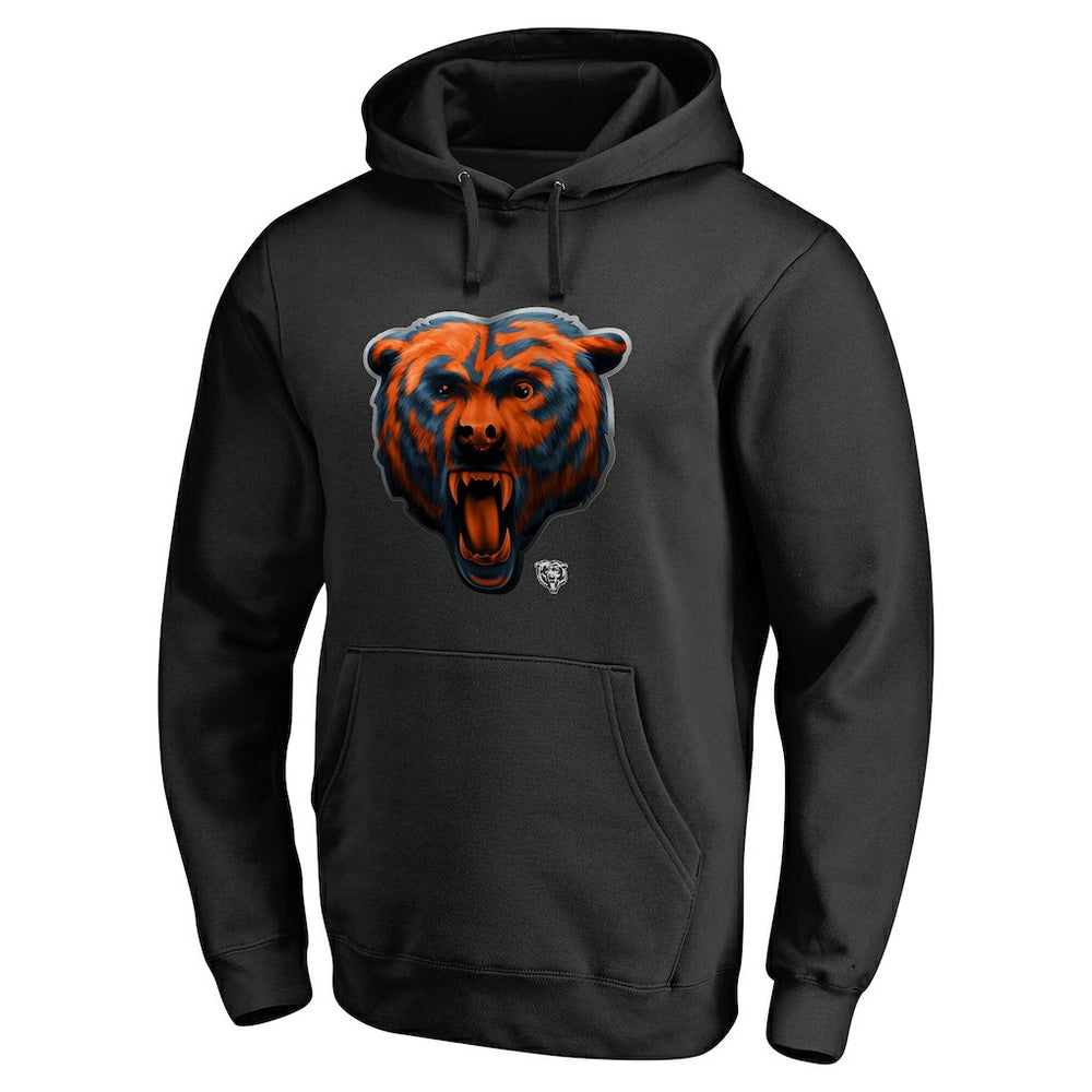 Personalized Midnight Mascot Pullover Hoodie - Chicago Bears Hoodies
