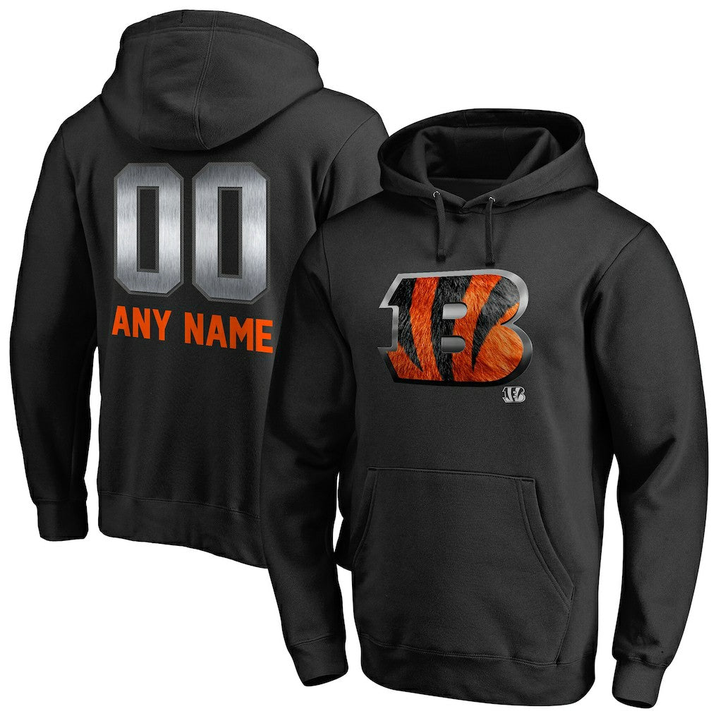 Personalized Midnight Mascot Pullover Hoodie - Cincinnati Bengals Hoodies