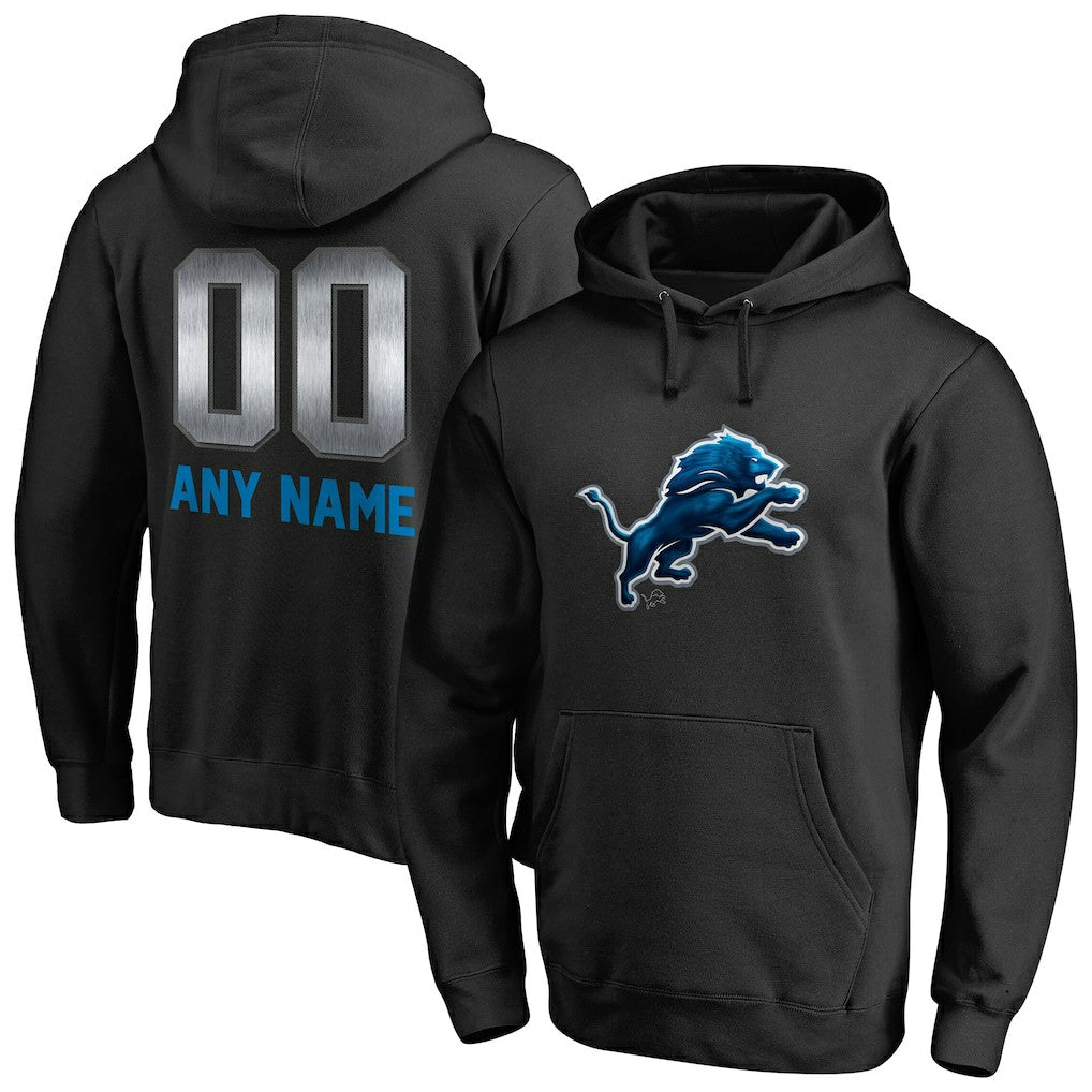 Personalized Midnight Mascot Pullover Hoodie - Detroit Lions Hoodies