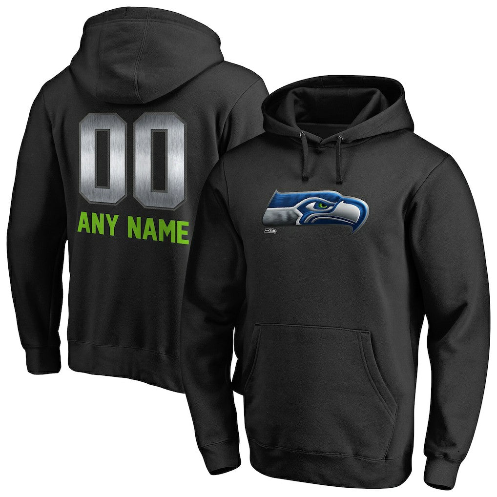 Personalized Midnight Mascot Pullover Hoodie - Seattle Seahawks Hoodies