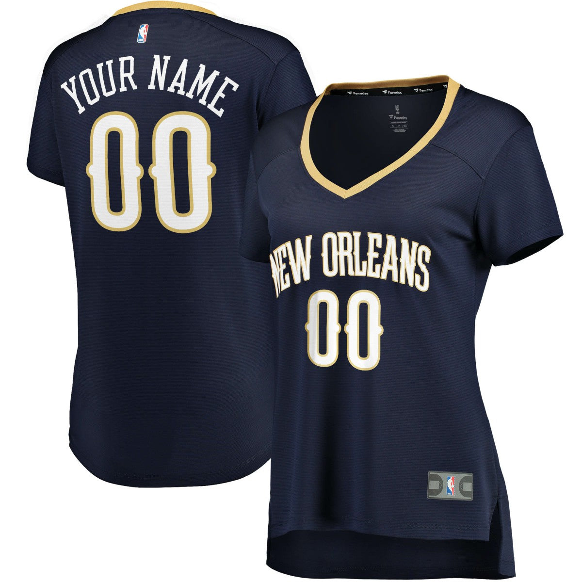 Fanatics New Orleans Pelicans Women's Fast Break Custom Jersey Navy