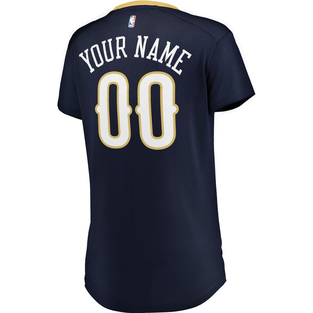Fanatics New Orleans Pelicans Women's Fast Break Custom Jersey Navy