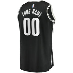Fanatics Brooklyn Nets Youth Fast Break Custom Replica Jersey Black