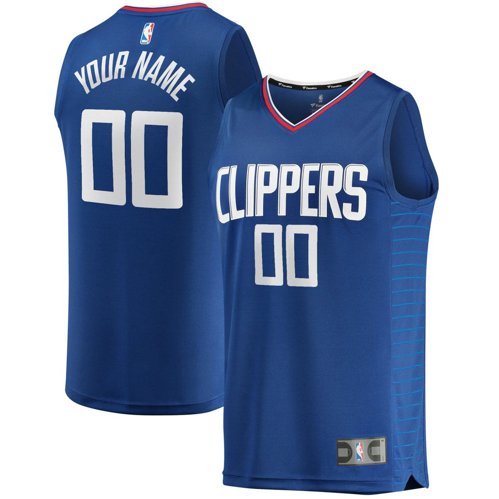 Fanatics LA Clippers Youth Fast Break Custom Replica Jersey Royal