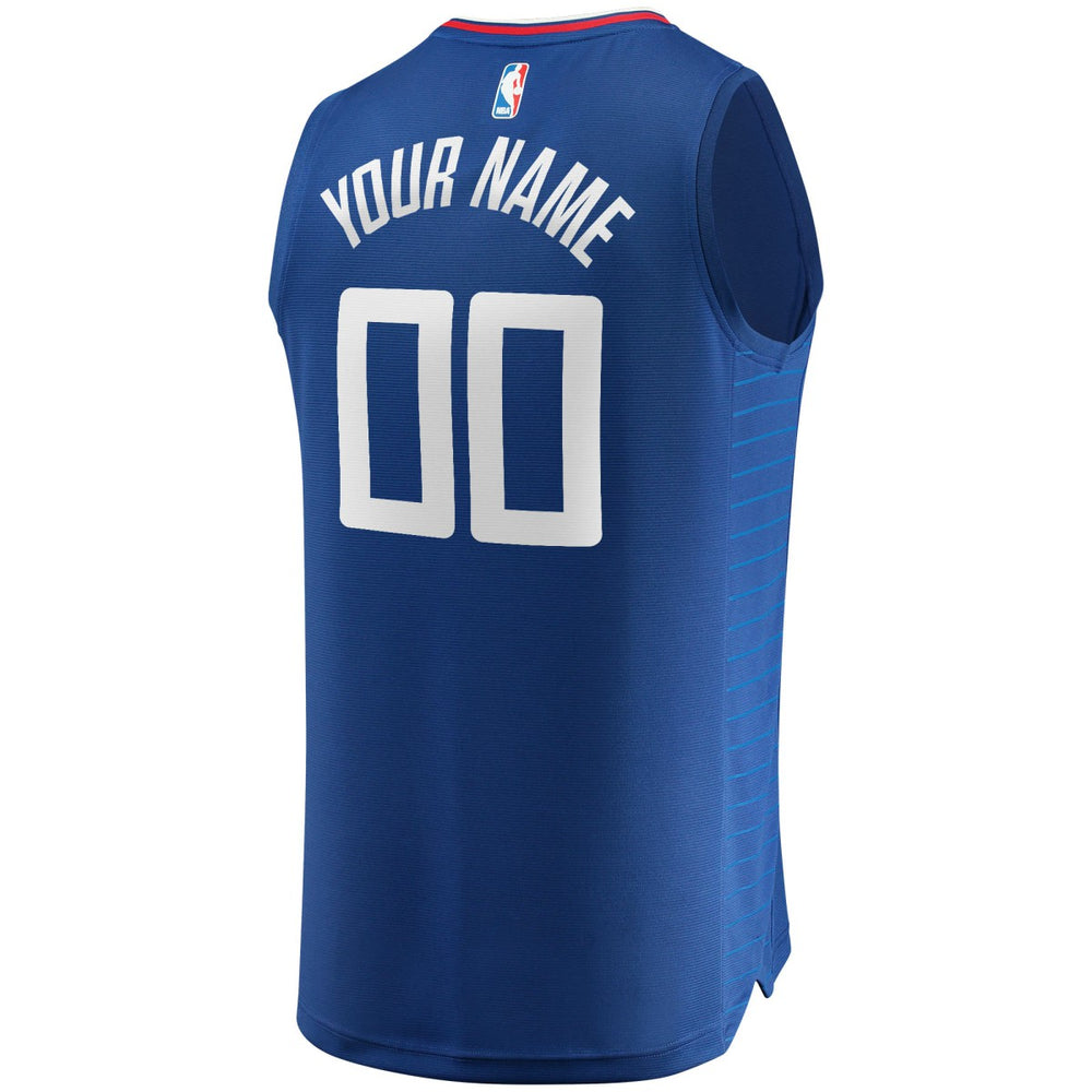 Fanatics LA Clippers Youth Fast Break Custom Replica Jersey Royal