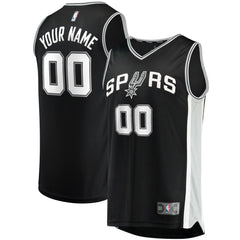 Fanatics San Antonio Spurs Youth Fast Break Custom Replica Jersey Black