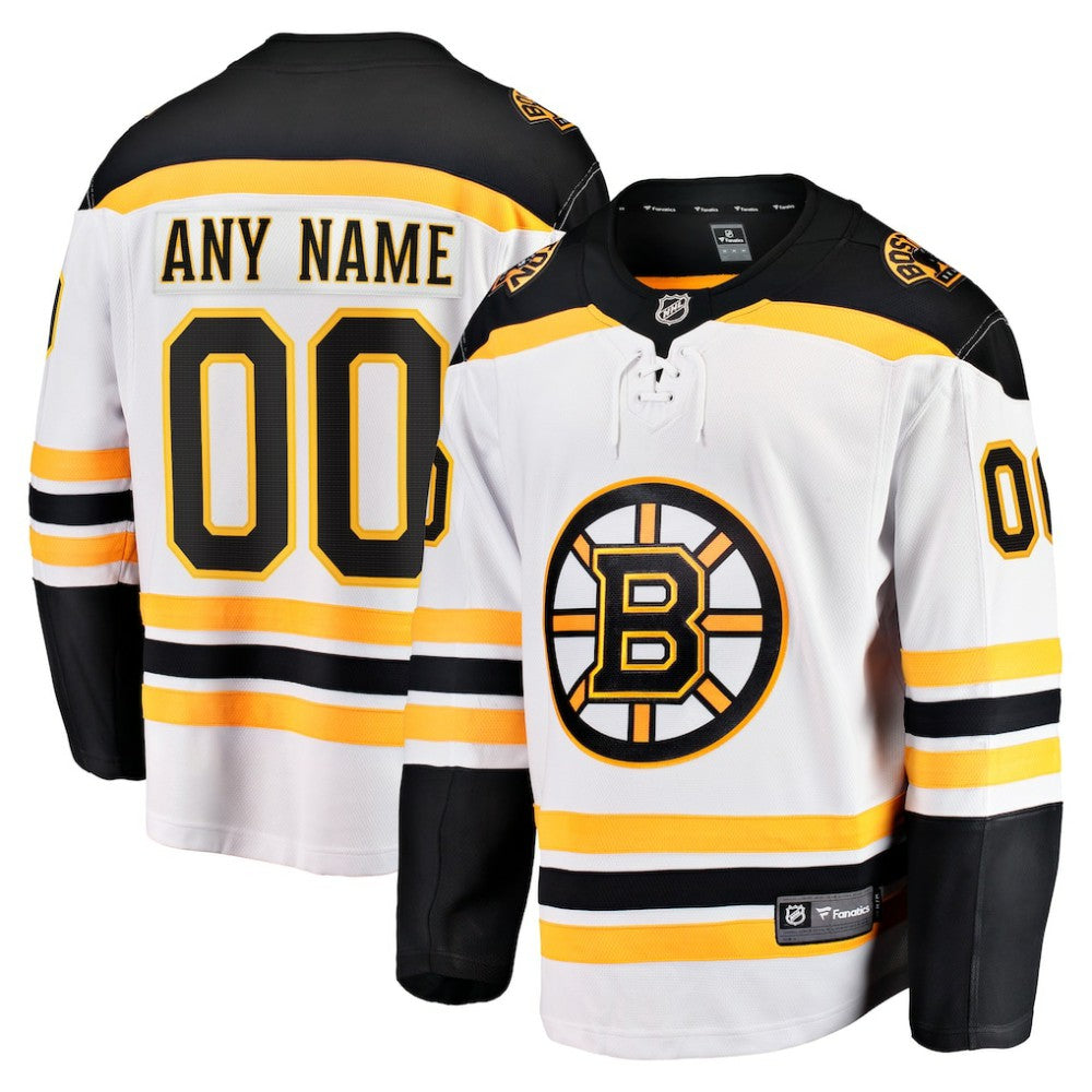 NHL Boston Bruins Fanatics Away Breakaway Custom Jersey
