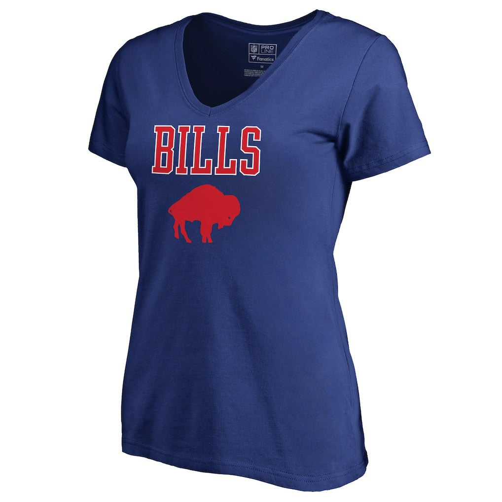 Women's Vintage Team Lockup V-Neck T-Shirt - Buffalo Bills T-shirts