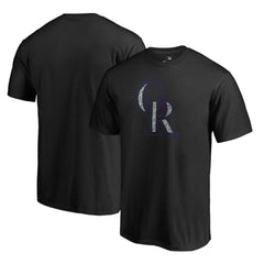 Black Colorado Rockies Static Logo T-Shirt