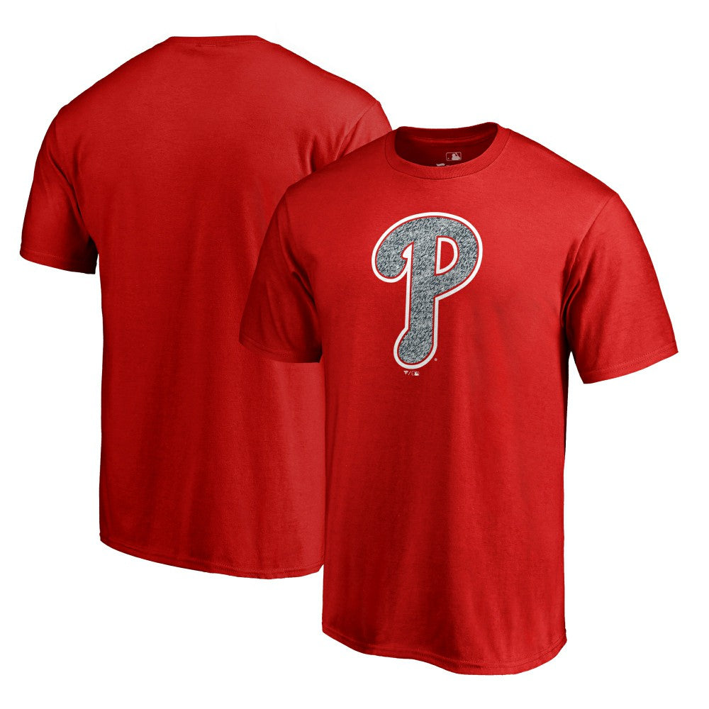 Red Philadelphia Phillies Static Logo T-Shirt