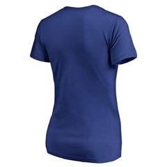 Royal Chicago Cubs Women's Static Logo V-Neck T-Shirt