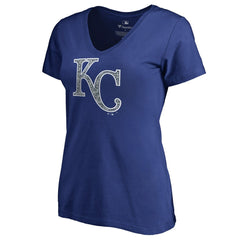 Royal Kansas City Royals Women's Static Logo V-Neck T-Shirt