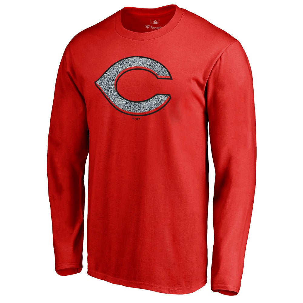 Red Cincinnati Reds Static Logo Long Sleeve T-Shirt