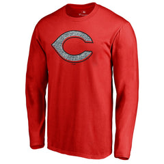 Red Cincinnati Reds Static Logo Long Sleeve T-Shirt