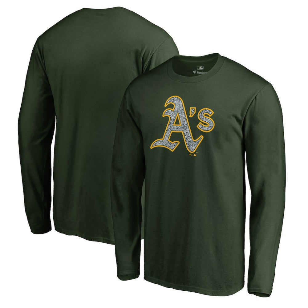 Green Athletics Static Logo Long Sleeve T-Shirt