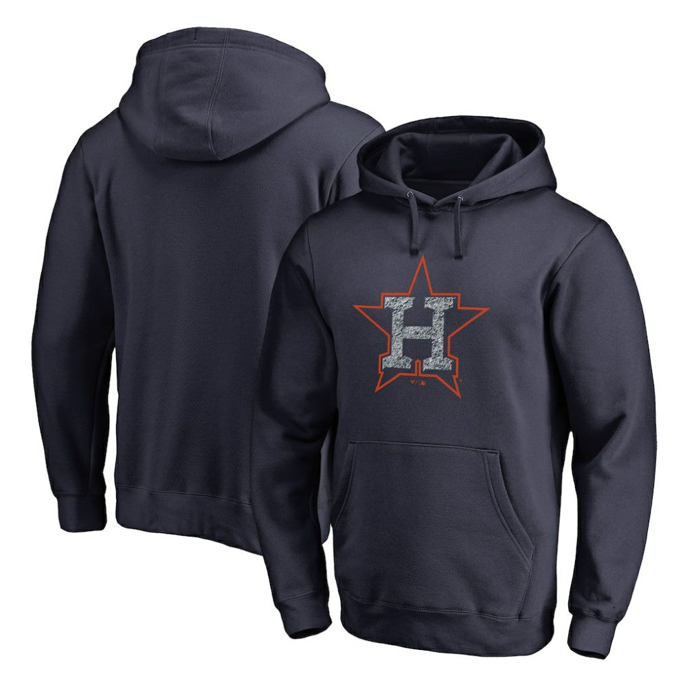 Navy Houston Astros Static Logo Pullover Hoodie