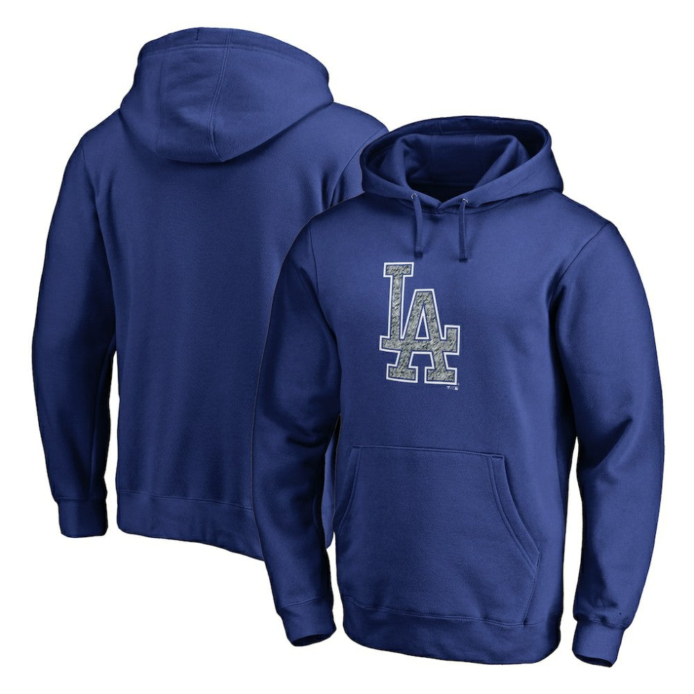 Royal Los Angeles Dodgers Static Logo Pullover Hoodie
