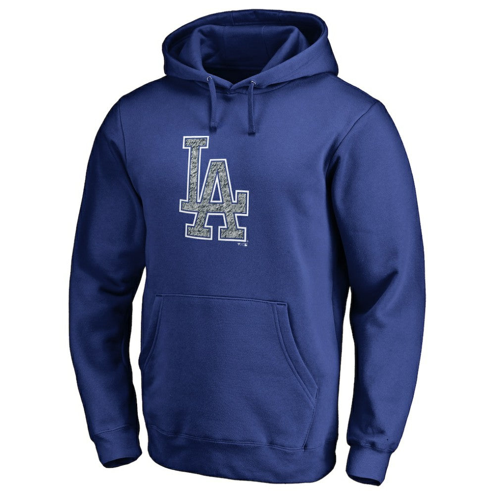 Royal Los Angeles Dodgers Static Logo Pullover Hoodie
