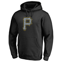 Black Pittsburgh Pirates Static Logo Pullover Hoodie