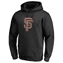 Black San Francisco Giants Static Logo Pullover Hoodie