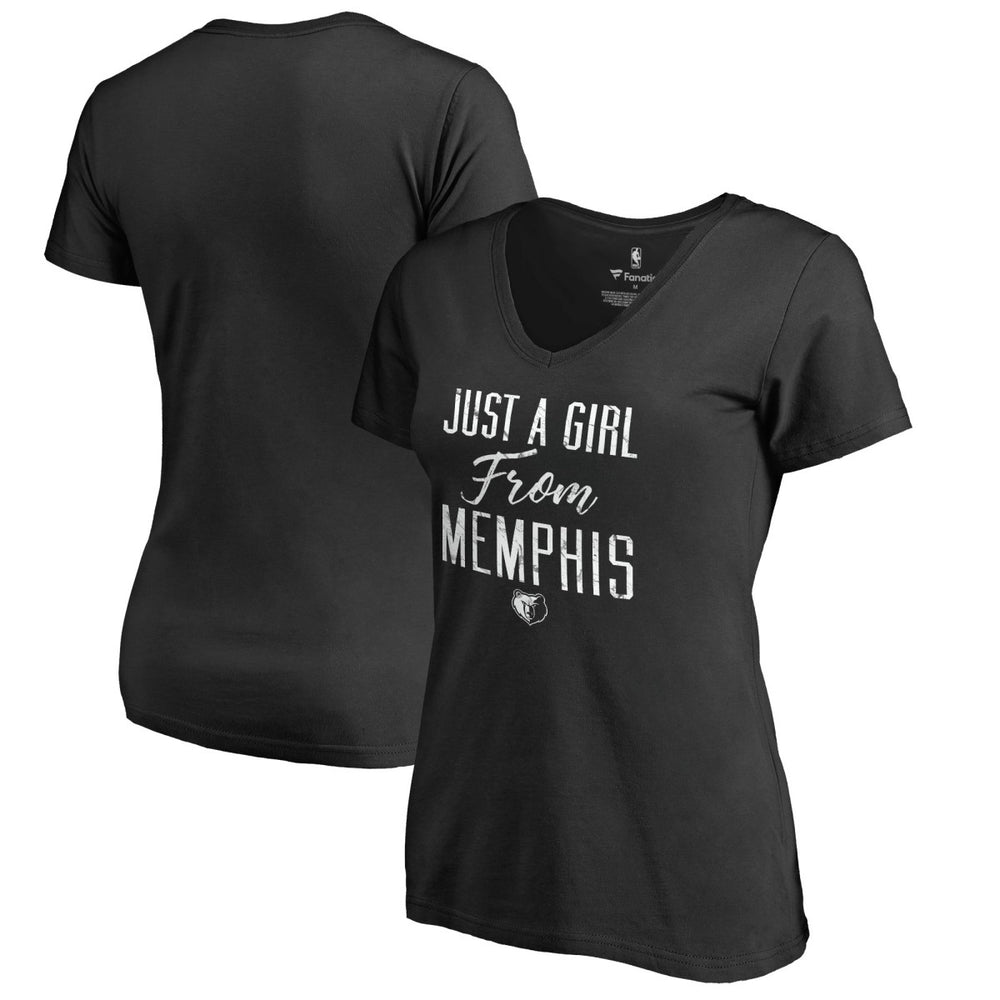 Memphis Grizzlies Women's Just a Girl V-Neck T-Shirt