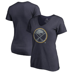 NHL Buffalo Sabres Women's Static Logo V-Neck T-Shirt