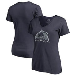 NHL Colorado Avalanche Women's Static Logo V-Neck T-Shirt