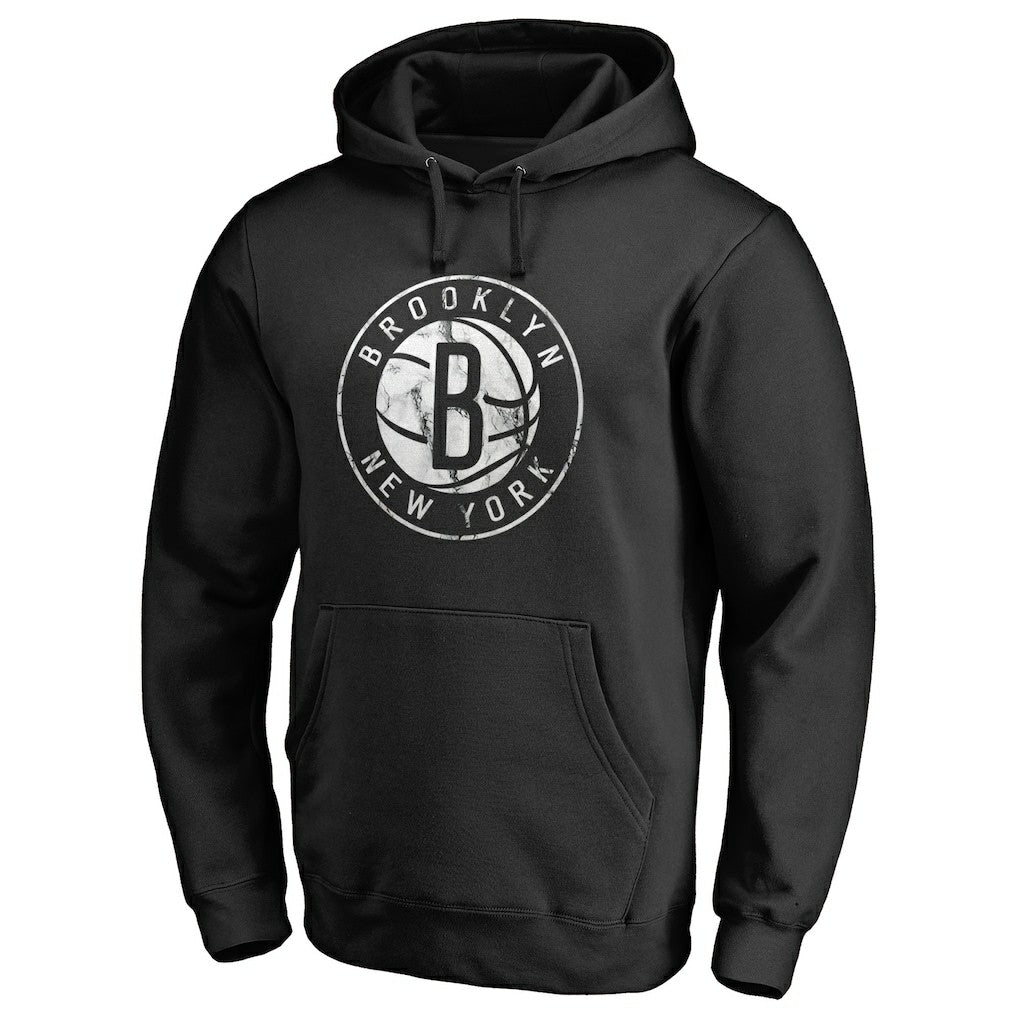 Brooklyn Nets Marble Logo Pullover Hoodie