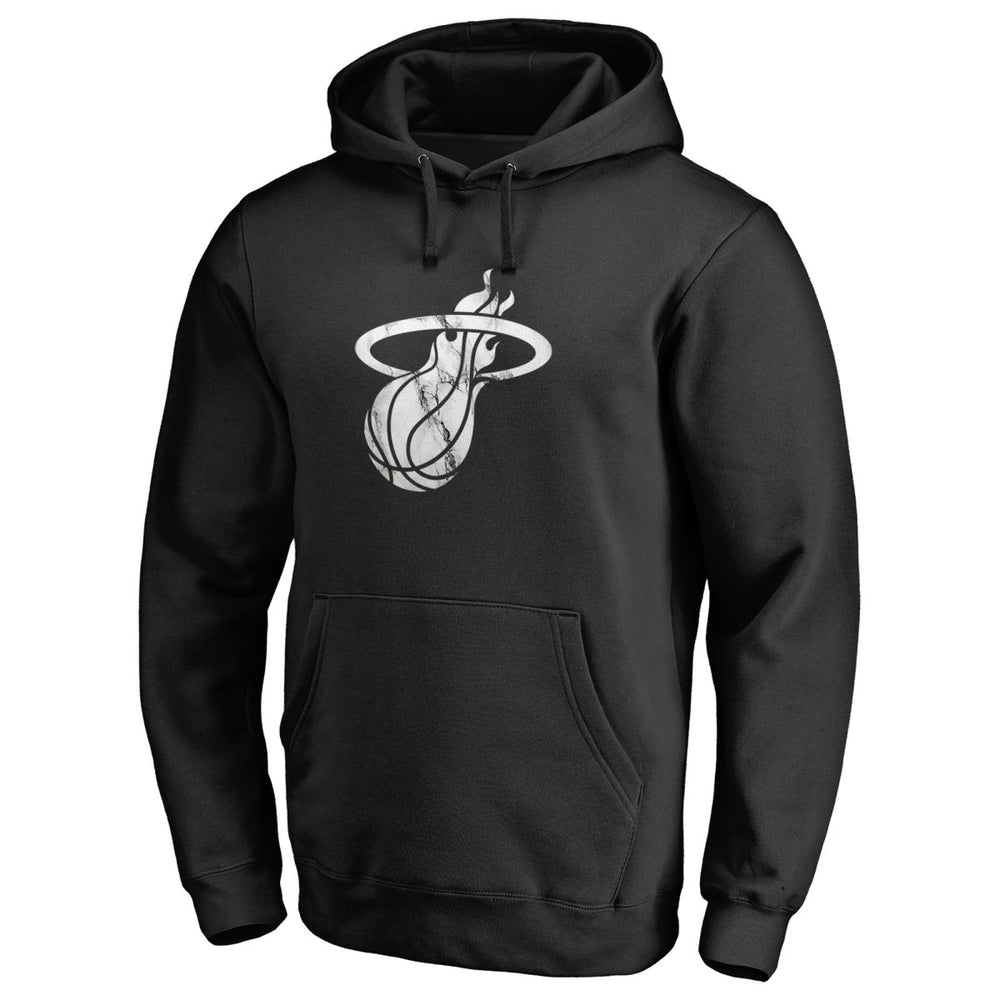 Miami Heat Marble Logo Pullover Hoodie