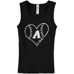 Black Arizona Diamondbacks Soft as a Grape Youth Cotton Tank Top
